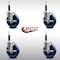 Service Caster 5'' SS Solid Poly Swivel 3/4'' Expanding Stem Caster Set with Brake, 4PK SCC-SSEX20S514-SPUS-TLB-34-4 - alternate 3